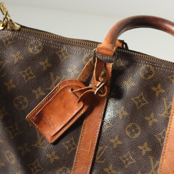 SOLD_Well-loved well-traveled Louis Vuitton monogram duffle bag ISO new home - Picture 2 of 15